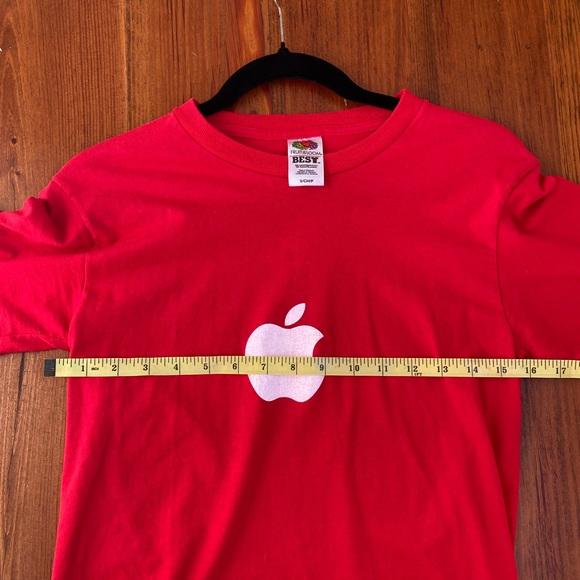 Early 2000s Vintage Fruit of the Loom Apple Computers Logo Graphic Tee Small 🍎 - Picture 4 of 4
